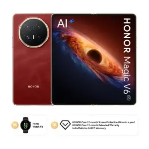 HONOR Magic V6 5G 16GB 512GB Red with Honor Watch 12M Screen protection & Extended Warranty TDRA version | UAE Version