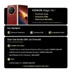 Honor Magic V6 5G Black 16GB RAM 512GB Bundlle With Watch Fit, 6Month Screen Damage Protection Insurance & 12Month Extended Warranty TDRA- Middle East Version