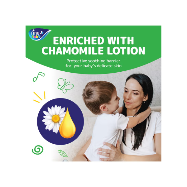 Fine Baby Baby Diapers, Size 5, 11 - 18 Kg, 70 Count - Maxi, Mega Pack, Double Lock Technology Prevents-leakage