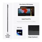 Apple iPad Pro 13-inch (M4, 7th Generation, 256GB, 5G Cellular, Silver) with Standard Glass – International Version