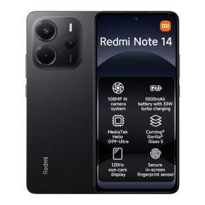 Redmi Note 14 4G Dual SIM Midnight Black 8GB RAM 256GB Global Version