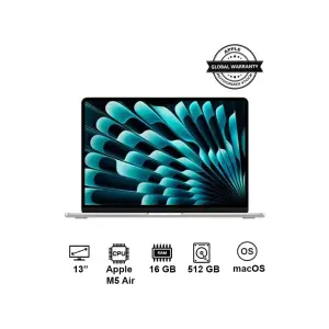 New 2026 MacBook Air MDH74 | 13 Inch Display | Apple M5 Air | 8-Core CPU 10-Core GPU | 16GB RAM | 512GB SSD | macOS | Silver