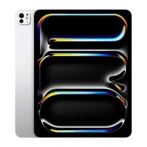 Apple iPad Pro 13-inch (M4, 7th Generation, 256GB, 5G Cellular, Silver) with Standard Glass – International Version