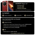 HONOR Magic V6 5G Foldable Smartphone Dual SIM (16GB RAM, 512GB Storage, Gold) Bundle with Watch Fit, 6-Month Screen Protection & 12-Month Extended Warranty – Middle East Version