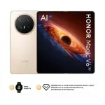 HONOR Magic V6 5G Foldable Smartphone Dual SIM (16GB RAM, 512GB Storage, Gold) Bundle with Watch Fit, 6-Month Screen Protection & 12-Month Extended Warranty – Middle East Version