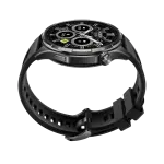 Honor Watch 6 Smartwatch with Leather Strap (35-Day Battery, Dual-Band GPS, 1.43" AMOLED Display, Shadow Black) - Middle East Version